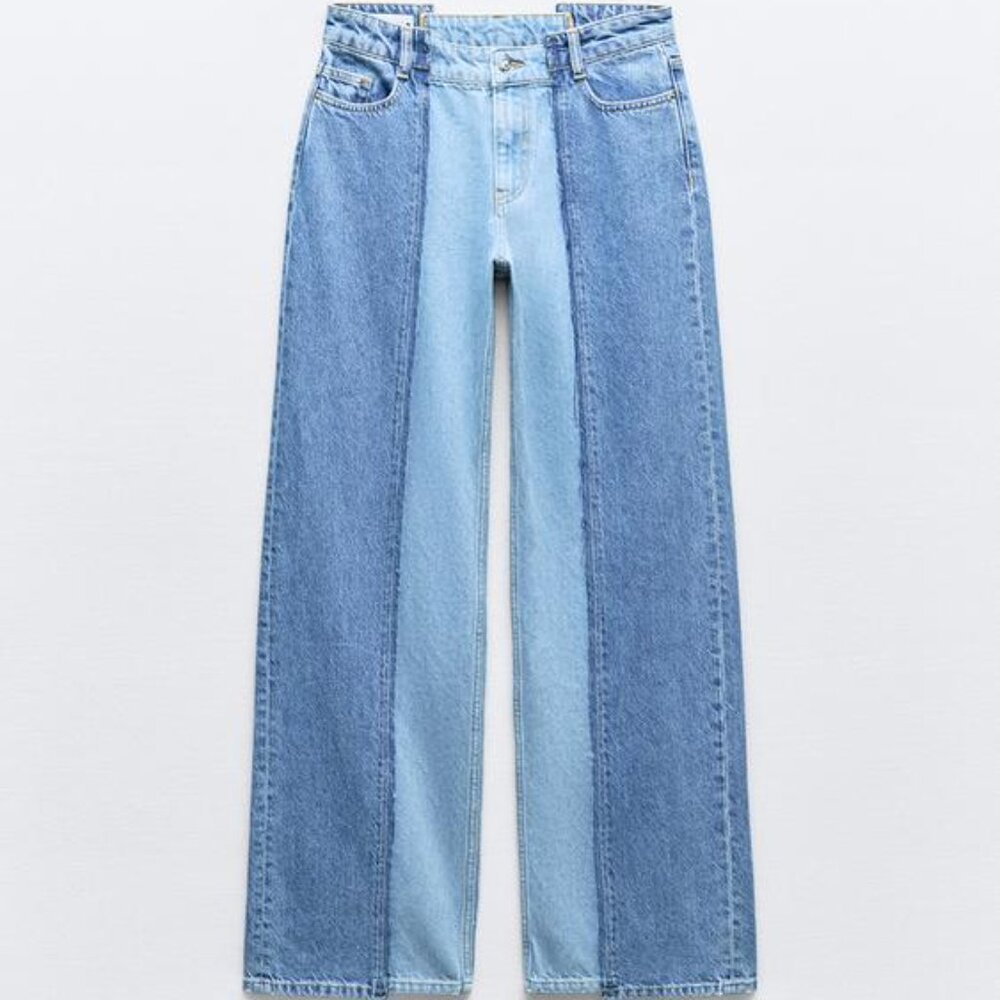 ZARA PATCHWORK JEANS